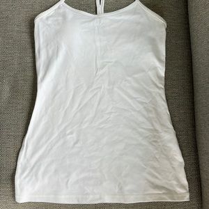 White workout tank top